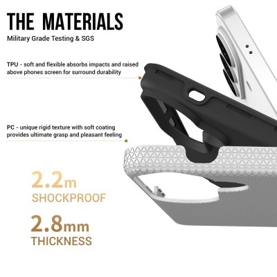 „TUKU“ Shockproof kieto silikono  dėklas - sidabrinis (Galaxy S26)