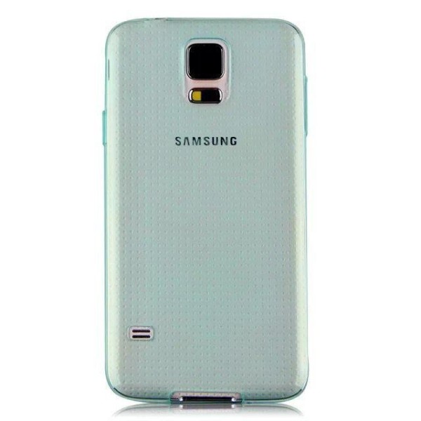 Ploniausias TPU skaidrus dėklas - žalias (Galaxy S5 / S5 Neo)