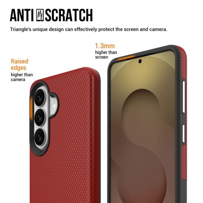 „TUKU“ Shockproof kieto silikono  dėklas - raudonas (Galaxy S26)