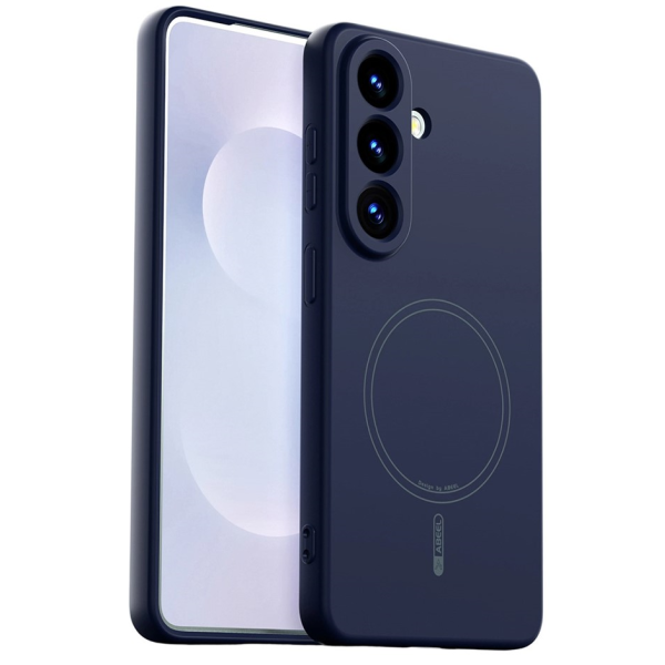 "ABEEL" cieta silikona (TPU) apvalks - tumši zils (Galaxy S26)