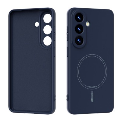 "ABEEL" cieta silikona (TPU) apvalks - tumši zils (Galaxy S26)