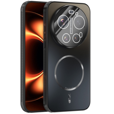 "ABEEL" MagSafe cieta silikona (TPU) apvalks - melns (Xiaomi 17 Ultra)