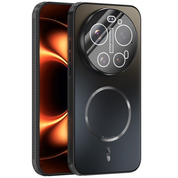 „ABEEL“ MagSafe kieto silikono (TPU) dėklas - juodas (Xiaomi 17 Ultra)