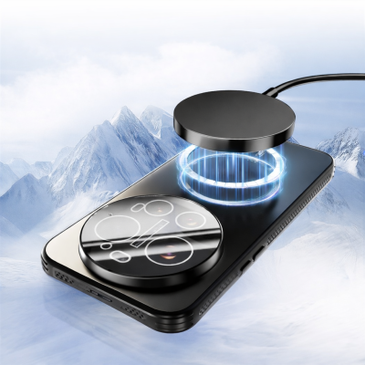 "ABEEL" MagSafe cieta silikona (TPU) apvalks - melns (Xiaomi 17 Ultra)