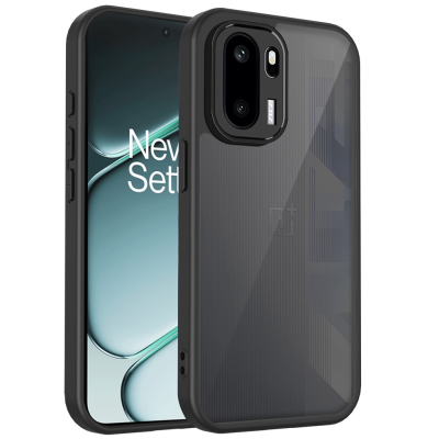 „Mofan“ skaidrus kieto silikono (TPU) dėklas - juodas (OnePlus 15R / Ace 6T / Ace 6)