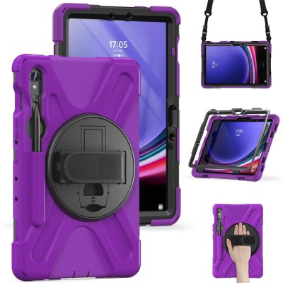 Tugevdatud turvalisus kaaned - lilla (Galaxy Tab S7 11" / S8 11" / S9 11" / S9 FE 5G / S10 Lite)-st