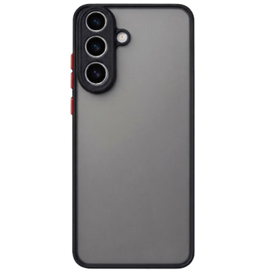 "Mofan" caurspīdīgs cieta silikona (TPU) apvalks - melns (Galaxy S26)