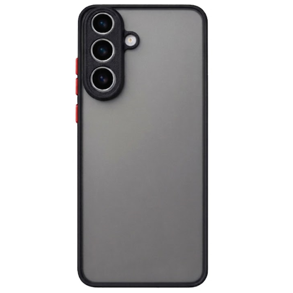 "Mofan" caurspīdīgs cieta silikona (TPU) apvalks - melns (Galaxy S26)