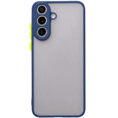 "Mofan" caurspīdīgs cieta silikona (TPU) apvalks - zils (Galaxy S26)