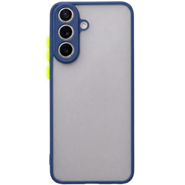 "Mofan" caurspīdīgs cieta silikona (TPU) apvalks - zils (Galaxy S26)