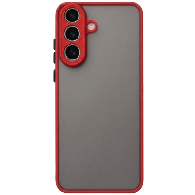 „Mofan“ skaidrus kieto silikono (TPU) dėklas - raudonas (Galaxy S26+)