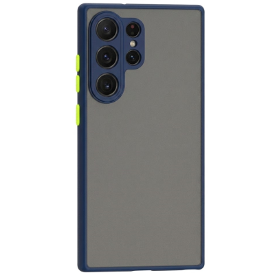 "Mofan" caurspīdīgs cieta silikona (TPU) apvalks - zils (Galaxy S26 Ultra)