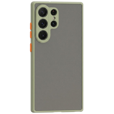 "Mofan" caurspīdīgs cieta silikona (TPU) apvalks - gaiši zaļš (Galaxy S26 Ultra)