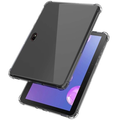 Pastiprinātas aizsardzības cieta silikona (TPU) apvalks - dzidrs (Galaxy Tab Active Pro / Tab Active4 Pro / Active5 Pro)
