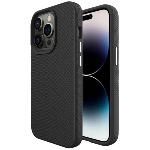 „TUKU“ Shockproof kieto silikono  dėklas - juodas (iPhone 15 Pro Max)