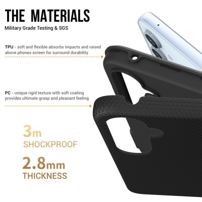 „TUTU“ Shockproof ciets silikona korpuss - melns (Galaxy A54)