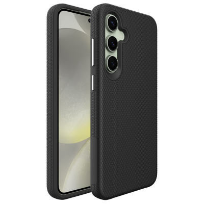 „TUTU“ Shockproof kieto silikono  dėklas - juodas (Galaxy S24 FE)