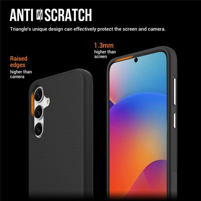 „TUTU“ Shockproof ciets silikona korpuss - melns (Galaxy S25)