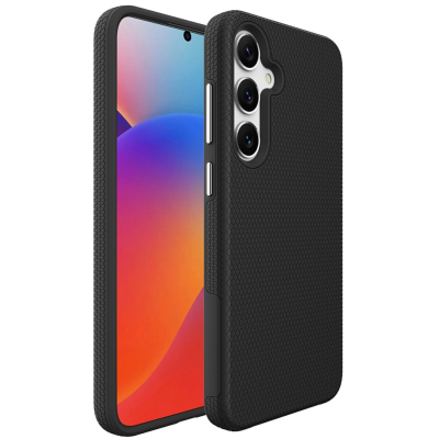 „TUKU“ Shockproof hard silicone case - black (Galaxy S25+)
