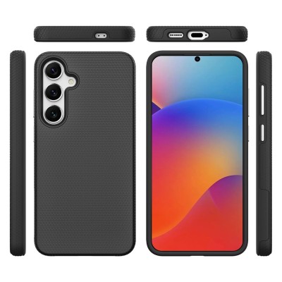 „TUKU“ Shockproof kõva silikoonümbris - must (Galaxy S25+)
