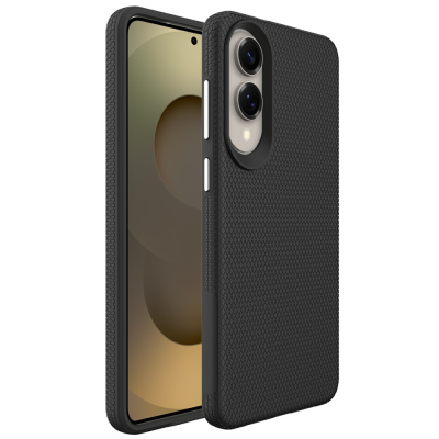 „TUTU“ Shockproof ciets silikona korpuss - melns (Galaxy S25 Edge)