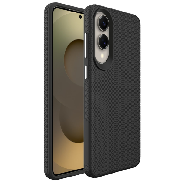 „TUTU“ Shockproof kieto silikono  dėklas - juodas (Galaxy S25 Edge)