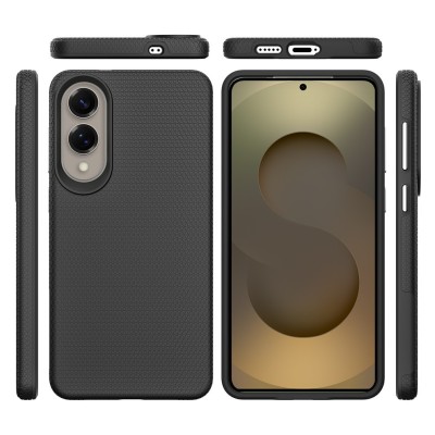 „TUKU“ Shockproof kieto silikono  dėklas - juodas (Galaxy S25 Edge)