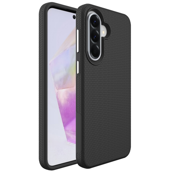 „TUKU“ Shockproof hard silicone case - black (Galaxy A57)