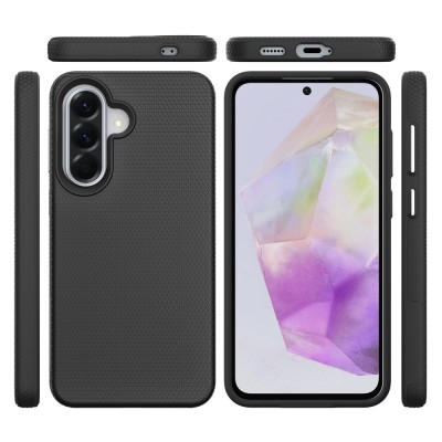 „TUKU“ Shockproof kieto silikono  dėklas - juodas (Galaxy A57)