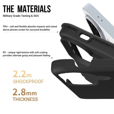 „TUTU“ Shockproof ciets silikona korpuss - melns (Galaxy A57)