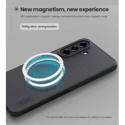 "Nillkin" Frosted Shield Pro Magnetic apvalks - melns (Galaxy A57)
