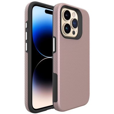 „TUKU“ Shockproof hard silicone case - pink (iPhone 16 Pro Max)