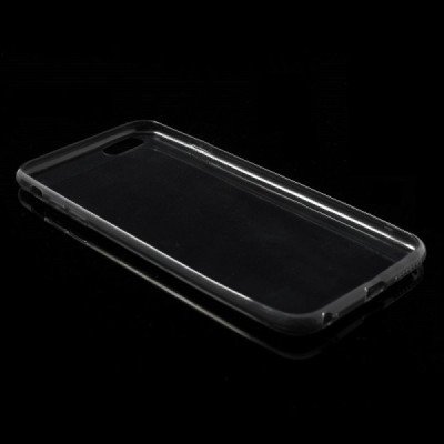 Apple iPhone 6 Plus (6s Plus) dzidrs (caurspīdīgs) cieta silikona TPU pasaulē planākais pelēks apvalks / Vacins.lv