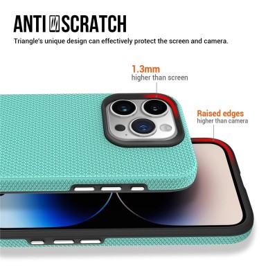 „TUTU“ Shockproof hard silicone case - green (iPhone 16 Pro)