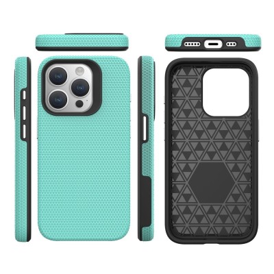 „TUKU“ Shockproof kõva silikoonümbris - roheline (iPhone 16 Pro)