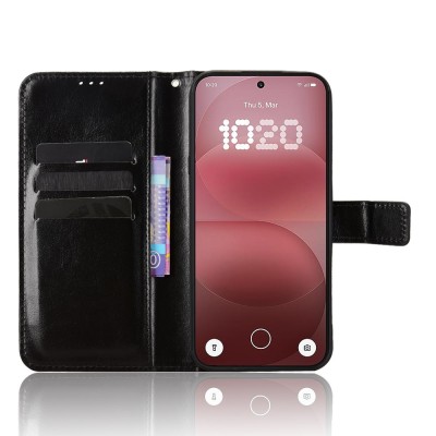 "Binfen" Flip Book Case - Black (Nothing Phone 4a Pro)