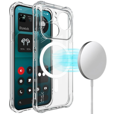 "IMAK" Candy MagSafe kõva silikoon (TPU) ümbris – läbipaistev (Nothing Phone 4a Pro)
