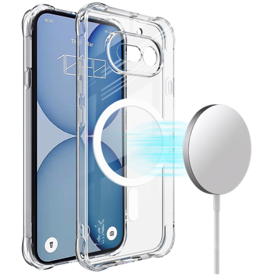 "IMAK" Candy MagSafe cieta silikona (TPU) apvalks - dzidrs (Nothing Phone 4a)