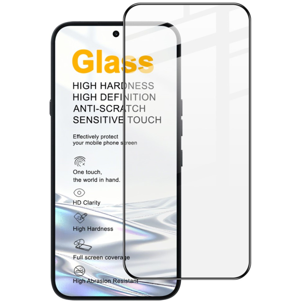 „IMAK“ Tempered Glass pilnai dengiantis apsauginis ekrano stiklas - juodas (Nothing Phone 4a Pro)