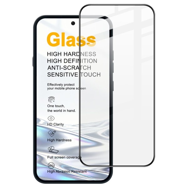 „IMAK“ Tempered Glass pilnai dengiantis apsauginis ekrano stiklas - juodas (Nothing Phone 4a)