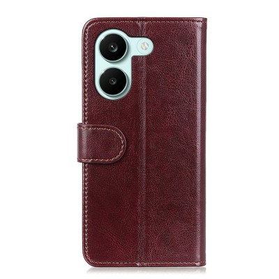 „Binfen“ atverčiamas dėklas, knygutė - rudas (Poco X8 Pro / Redmi Turbo 5)