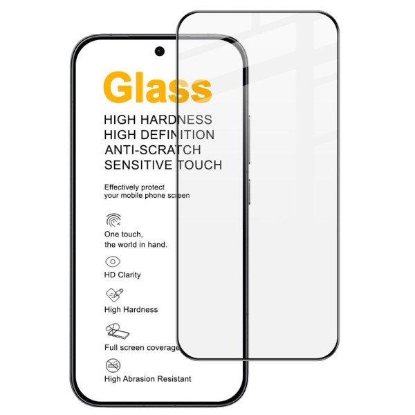 "IMAK" Tempered Glass täielik katvus kaitsev ekraaniklaas - must (Poco X8 Pro Max / Redmi Turbo 5 Max)