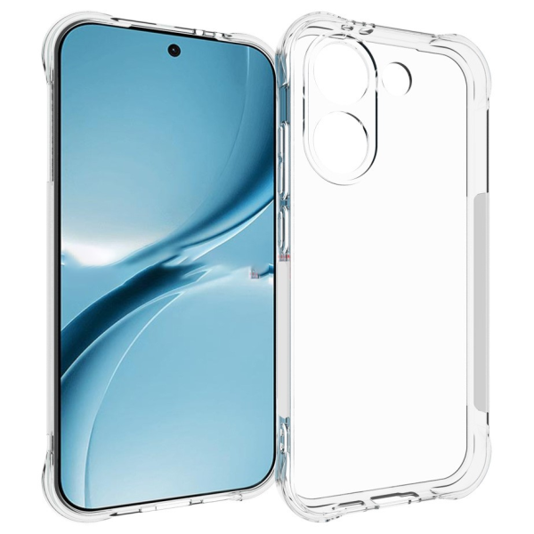 Sustiprintos apsaugos kieto silikono (TPU) dėklas - skaidrus (Poco X8 Pro / Redmi Turbo 5)