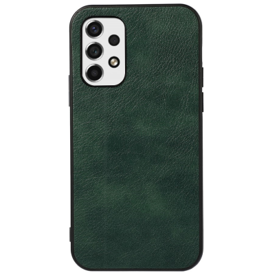 Samsung Galaxy A53 5G (SM-A536B) „Deluxe Leather“ zaļš ādas apvalks | Vacins.lv