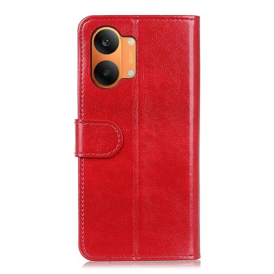 „Binfen“ atverčiamas dėklas, knygutė - raudonas (Poco X8 Pro Max / Redmi Turbo 5 Max)