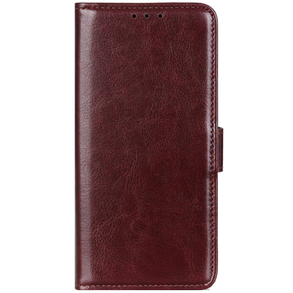 „Binfen“ atverčiamas dėklas, knygutė - rudas (Poco X8 Pro Max / Redmi Turbo 5 Max)