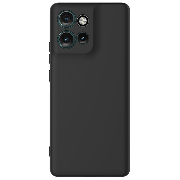 "Shell" kõva silikoon (TPU) ümbris – must (Motorola Edge 60 Neo / Edge 50 Neo / Moto S50 / ThinkPhone 25)