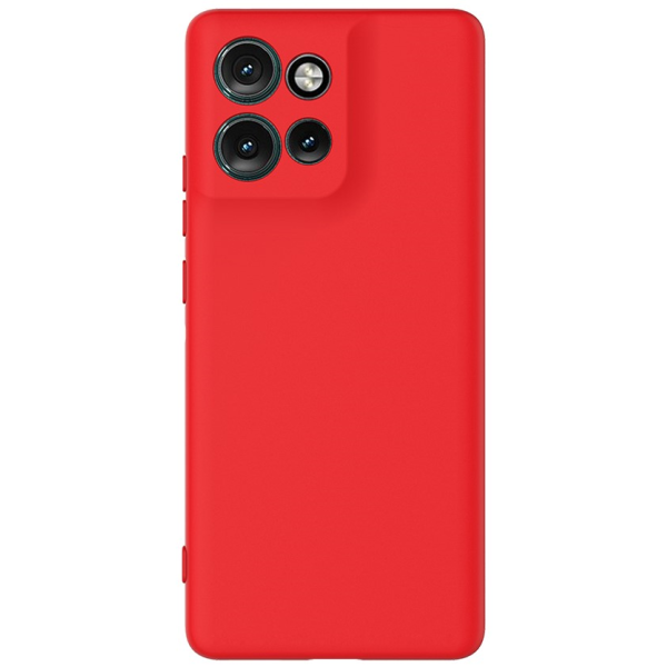 "Shell" kõva silikoon (TPU) ümbris – punane (Motorola Edge 60 Neo / Edge 50 Neo / Moto S50 / ThinkPhone 25)