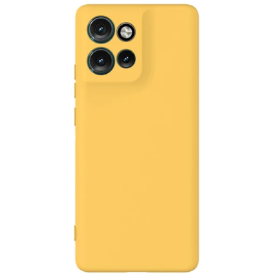 "Shell" kõva silikoon (TPU) ümbris – kollane (Motorola Edge 60 Neo / Edge 50 Neo / Moto S50 / ThinkPhone 25)