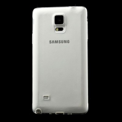 Samsung Galaxy Note 4 (N910) skaidrus (permatomas) kieto silikono TPU ploniausias pasaulyje dėklas / Priedai.lt